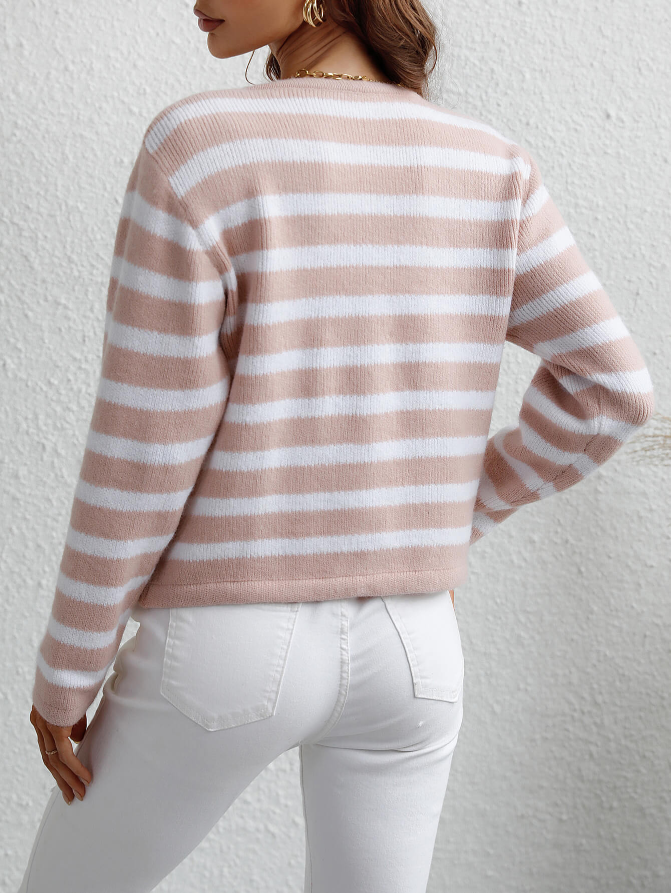 Mandy Striped Cardigan - Multiple Colours - Go - Dolly