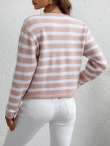 Mandy Striped Cardigan - Multiple Colours - Go - Dolly