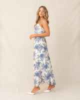 Marena Midi Dress - Blue - Go - Dolly