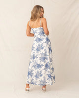 Marena Midi Dress - Blue - Go - Dolly