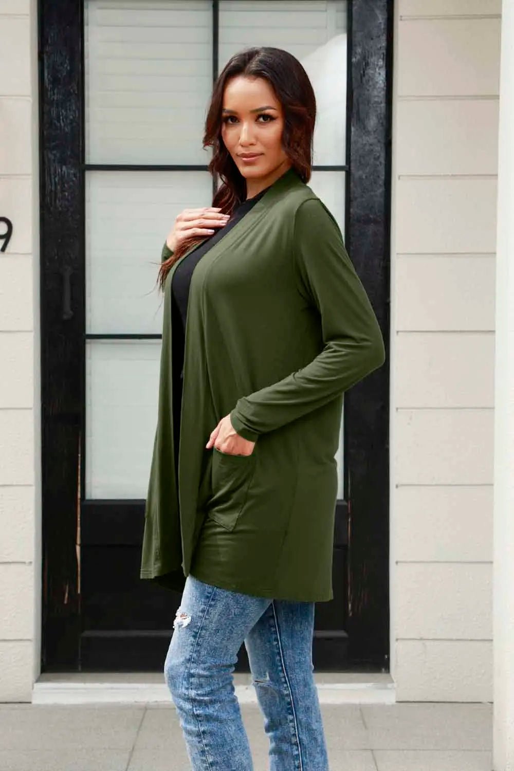 Marley Long Sleeve Cardigan - Red - Go - Dolly