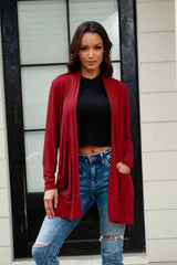 Marley Long Sleeve Cardigan - Red - Go - Dolly
