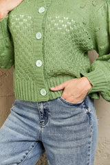 Marnie Knit Cardigan - Green - Go - Dolly