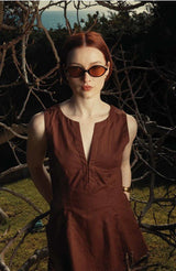 Mercer Sleeveless Top - Brown - Go - Dolly