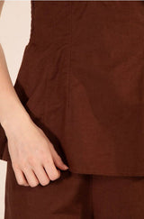 Mercer Sleeveless Top - Brown - Go - Dolly