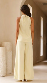 Midnight Drape Top & Pants Set - Butter Yellow - Go-Dolly
