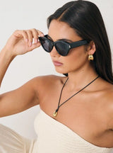 Mielli Cat Eye Sunglasses - Black - Go - Dolly