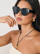 Mielli Cat Eye Sunglasses - Black - Go - Dolly