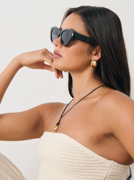 Mielli Cat Eye Sunglasses - Black - Go - Dolly