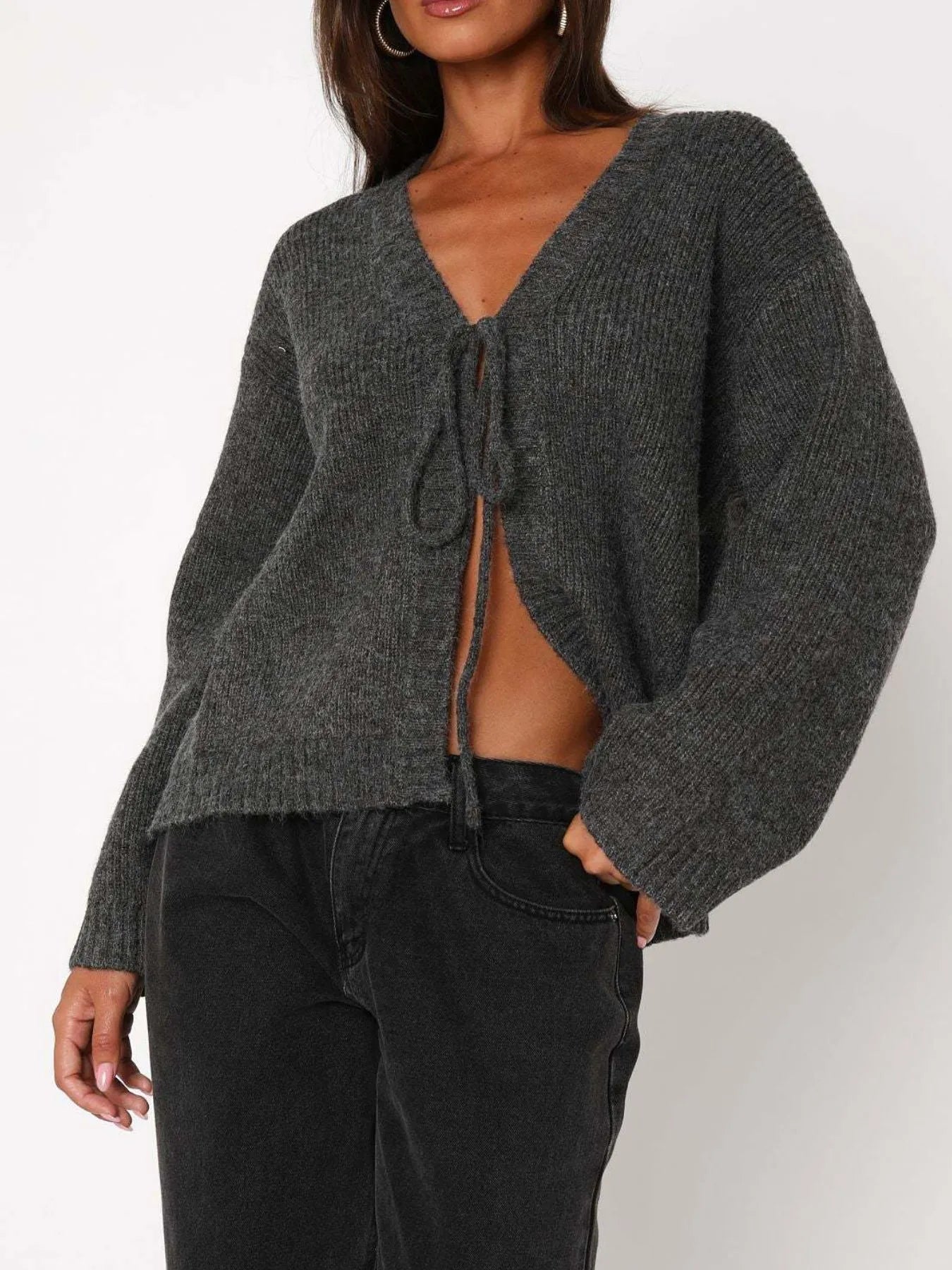 Miranda Long Sleeve Sweater Cardigan - Go - Dolly