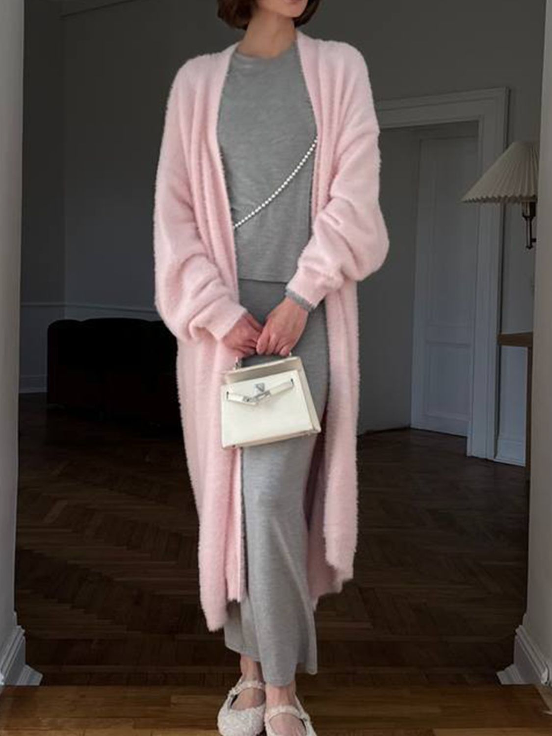 Moira Fuzzy Oversized Cardigan - Go - Dolly