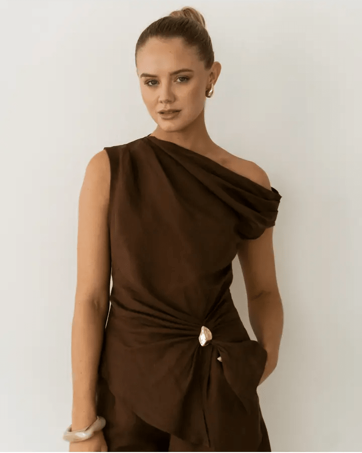 Myra Top - Brown - Go - Dolly