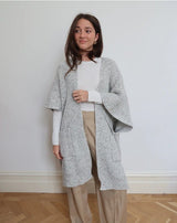 Nalia Knitted Cardigan with Pockets - Grey - Go - Dolly
