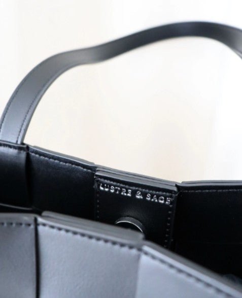 Nelly Woven Tote Bag - Black - Go - Dolly