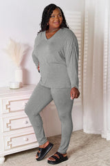 Noa Pants and Top Loungewear Set - Grey, Black & Chocolate - Go - Dolly