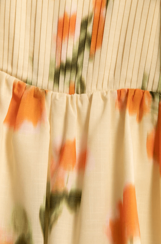 Palma Midi Dress - Yellow Floral - Go - Dolly