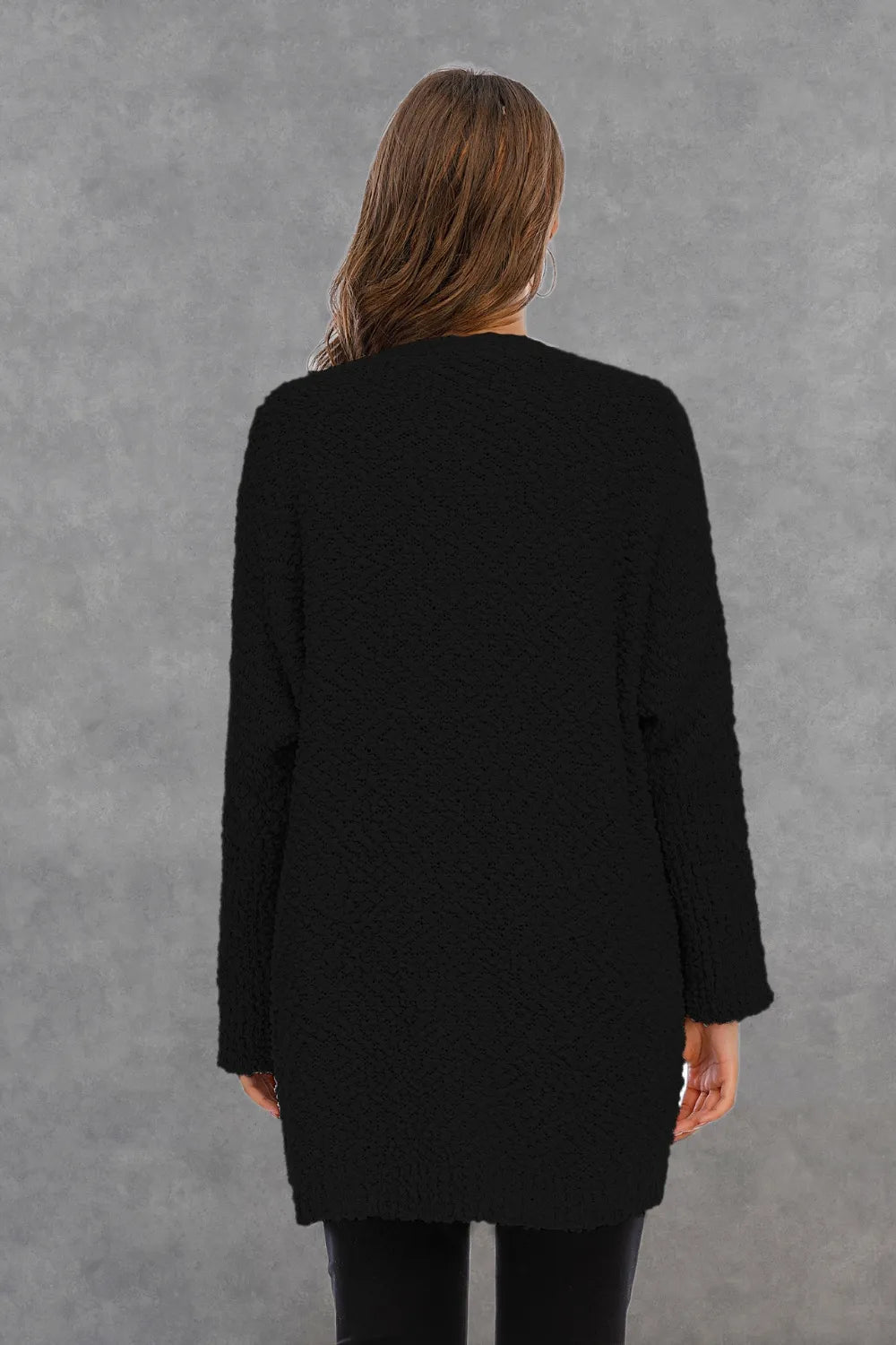 Piper Long Sleeve Cardigan - White - Go-Dolly