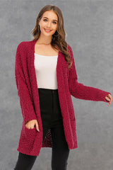 Piper Long Sleeve Cardigan - White - Go-Dolly