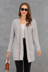 Piper Long Sleeve Cardigan - White - Go-Dolly