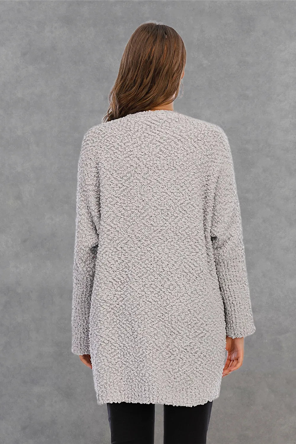 Piper Long Sleeve Cardigan - White - Go-Dolly