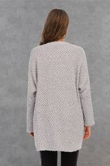 Piper Long Sleeve Cardigan - White - Go-Dolly