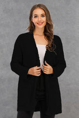 Piper Long Sleeve Cardigan - White - Go-Dolly