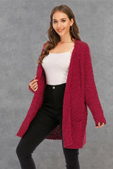 Piper Long Sleeve Cardigan - White - Go-Dolly