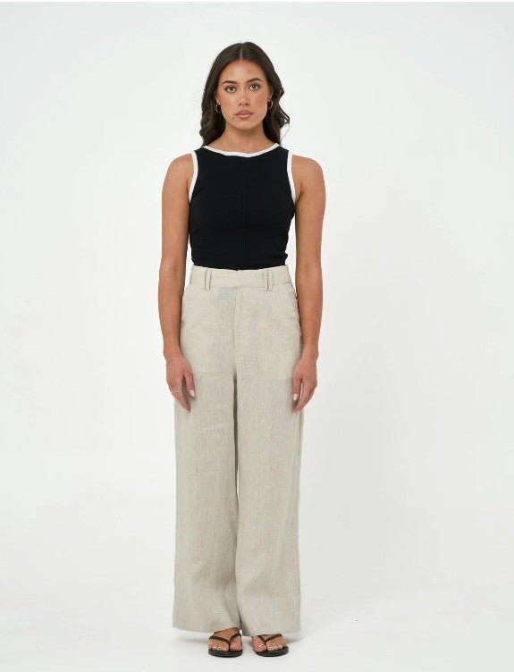 Ray Tailored Pants - Oatmeal - Go-Dolly