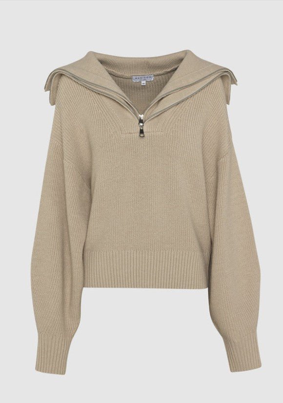 Remi Knit Jumper - Oat - Go-Dolly