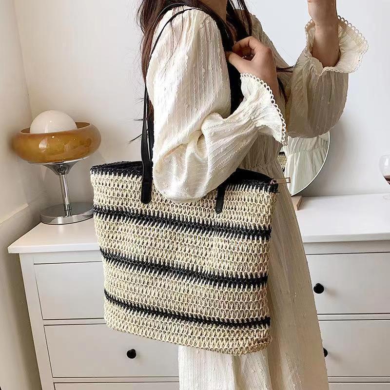 Riviera Rattan Crochet Tote Bag - Go - Dolly