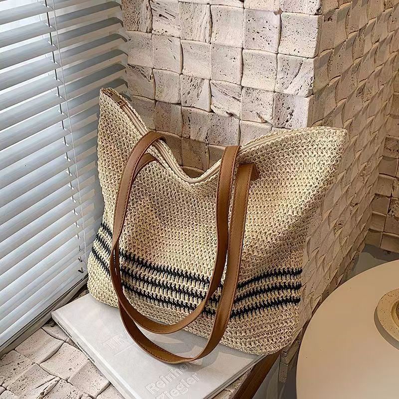 Riviera Rattan Crochet Tote Bag - Go - Dolly
