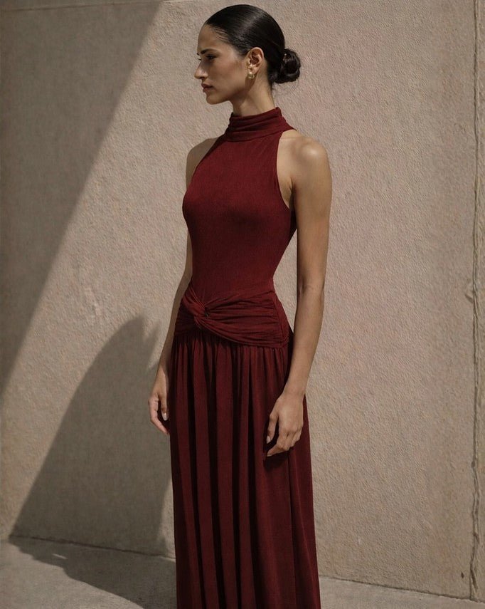 Robyn Maxi Dress - Wine - Go - Dolly