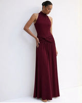 Robyn Maxi Dress - Wine - Go - Dolly