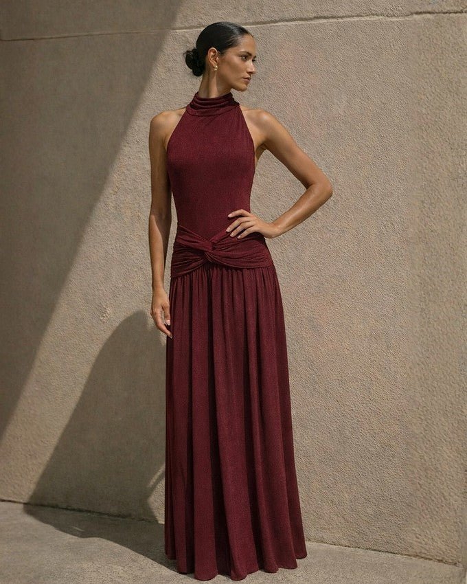 Robyn Maxi Dress - Wine - Go - Dolly