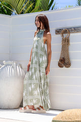 Santal Inti Maxi Dress - Green - Go - Dolly