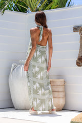 Santal Inti Maxi Dress - Green - Go - Dolly