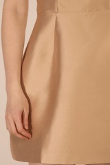 Sienna Halter Mini Dress - Champagne - Go - Dolly