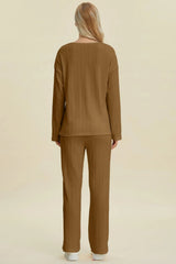 Simply Styled Pants and Top Set - Camel - Go - Dolly