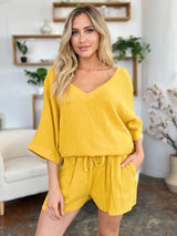 Solace Cotton Shorts and Top Set - Khaki - Go - Dolly