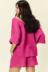 Solace Cotton Shorts and Top Set - Khaki - Go - Dolly