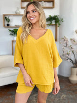 Solace Cotton Shorts and Top Set - Khaki - Go - Dolly