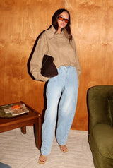 Solene Faux Suede Jacket - Fawn - Go-Dolly