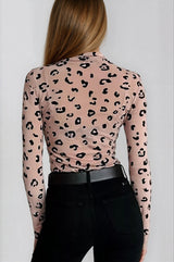 Spot On Mesh Bodysuit – Nude Leopard Print - Go - Dolly