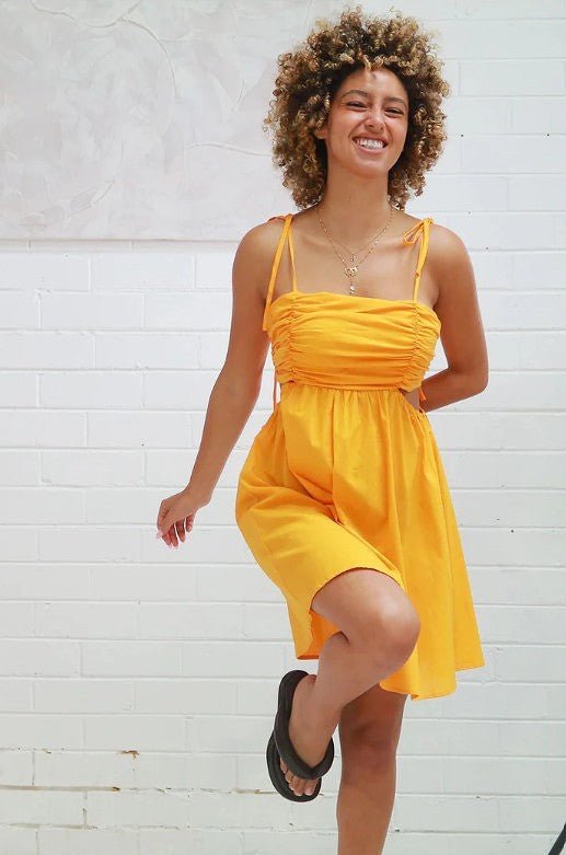 Talle Mini Dress – Fanta Orange - Go - Dolly