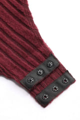 Tara Cutout Bodysuit – Black & Burgundy - Go - Dolly