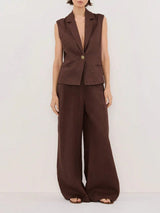 Tarah Pants and Top Set - Brown - Go - Dolly