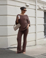 Tess Knit Top - Brown - Go-Dolly