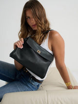 The Isabeau Black Shoulder Bag - Black - Go-Dolly
