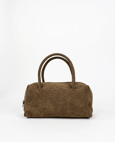 Tory Suede Crossbody Bag - Olive - Go - Dolly