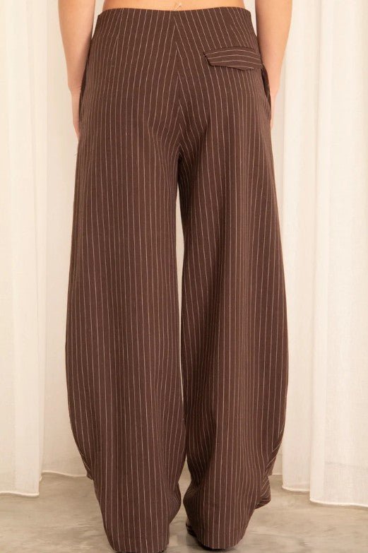 Vaila Barrel Pants - Brown - Go - Dolly